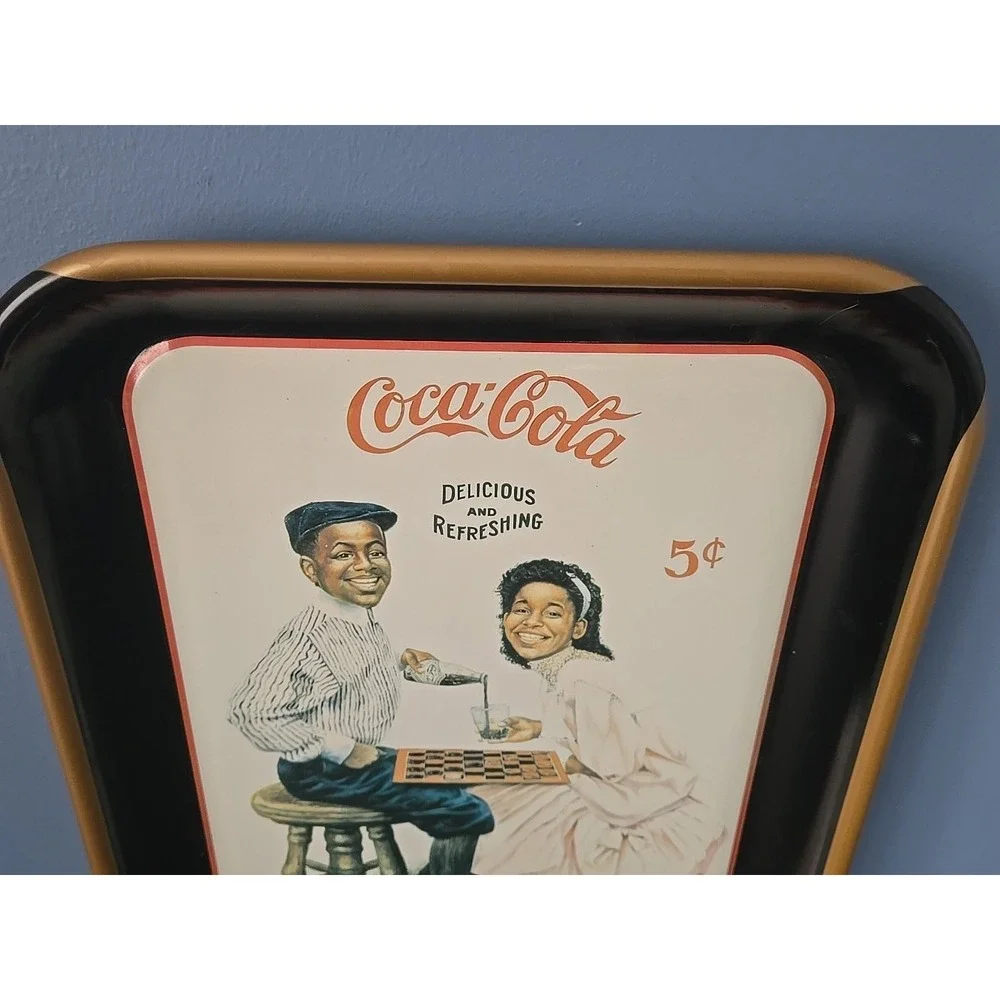 Vintage 1994 Coca Cola Tray Winning Smiles John Solomon‎